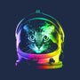 Astronaut Cat-womens fitted tee-clingcling