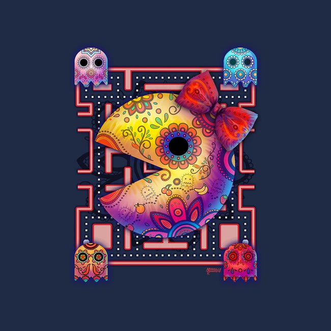 Ms Pac Muertos-womens basic tee-MoniWolf