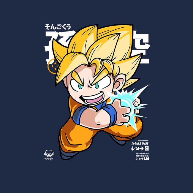 Chibi Kamehameha-womens fitted tee-mankeeboi