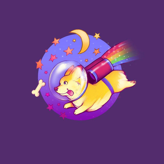 Space Corgi-womens basic tee-MeganLara