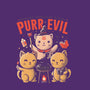 Purr Evil-womens fitted tee-eduely