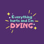 Everything Hurts & I'm Dying-unisex zip-up sweatshirt-glitterghoul