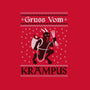 Greetings From Krampus-womens fitted tee-jozvoz