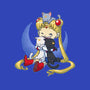 Crazy Moon Cat Lady-womens basic tee-DoOomcat