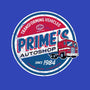 Prime's Autoshop-womens fitted tee-Nemons