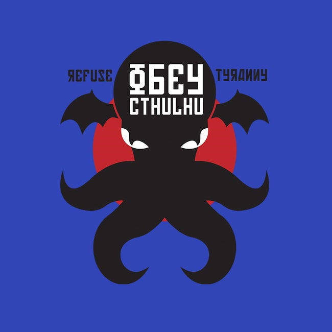 Refuse Tyranny, Obey Cthulhu-unisex basic tank-Retro Review