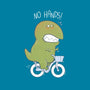 T-Rex Tries Biking-unisex basic tank-queenmob