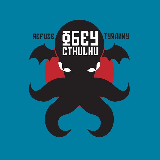 Refuse Tyranny, Obey Cthulhu-unisex basic tank-Retro Review