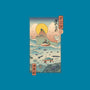 Ukiyo-E By The Sea-womens fitted tee-vp021