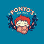 Ponyo's Ham Shack-womens fitted tee-aflagg