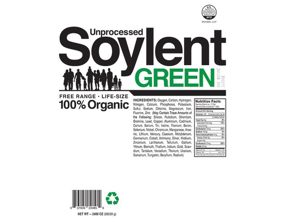 Unprocessed Soylent Green