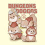 Dungeons and Doggos-womens fitted tee-glassstaff