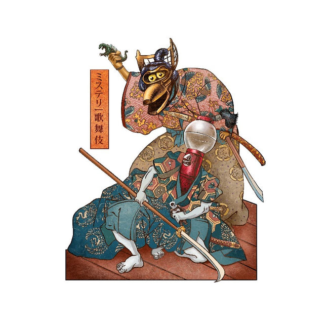Mystery Kabuki-unisex pullover sweatshirt-ChetArt