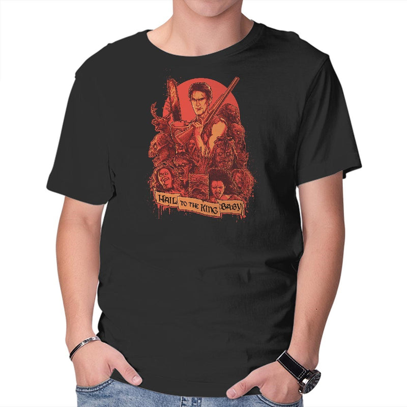 Hail to the King, Baby-mens basic tee-Moutchy by TeeFury