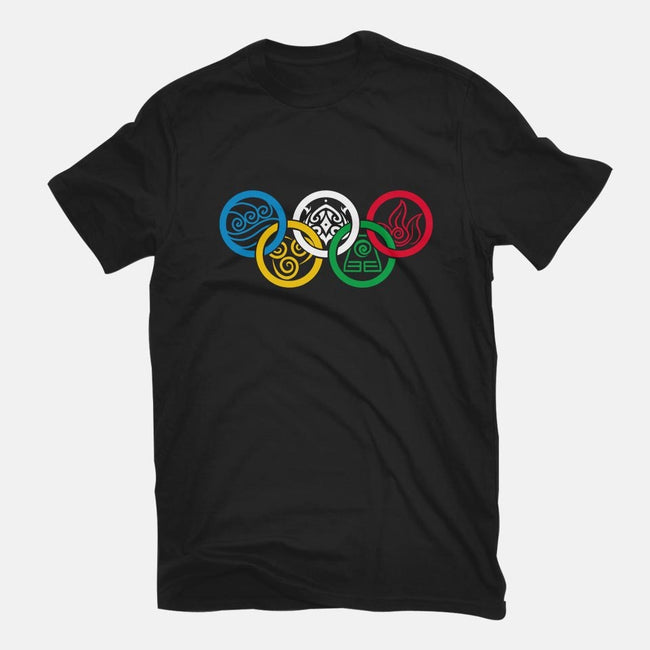 Bending Olympics-womens fitted tee-KindaCreative