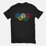 Bending Olympics-womens fitted tee-KindaCreative
