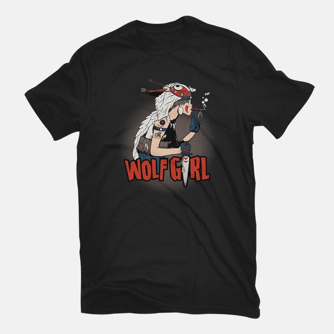 Wolf Girl-mens long sleeved tee-beware1984