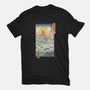 Ukiyo-E By The Sea-womens basic tee-vp021