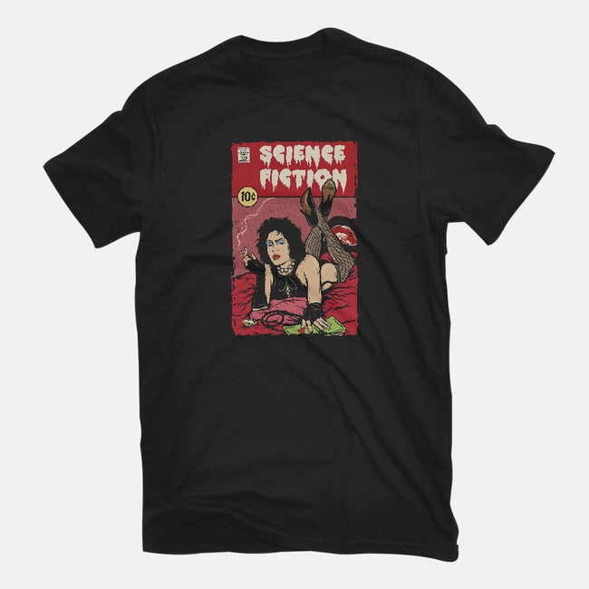 Horror Fiction-womens fitted tee-Green Devil