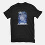 Starry Neighbour-womens fitted tee-ChocolateRaisinFury