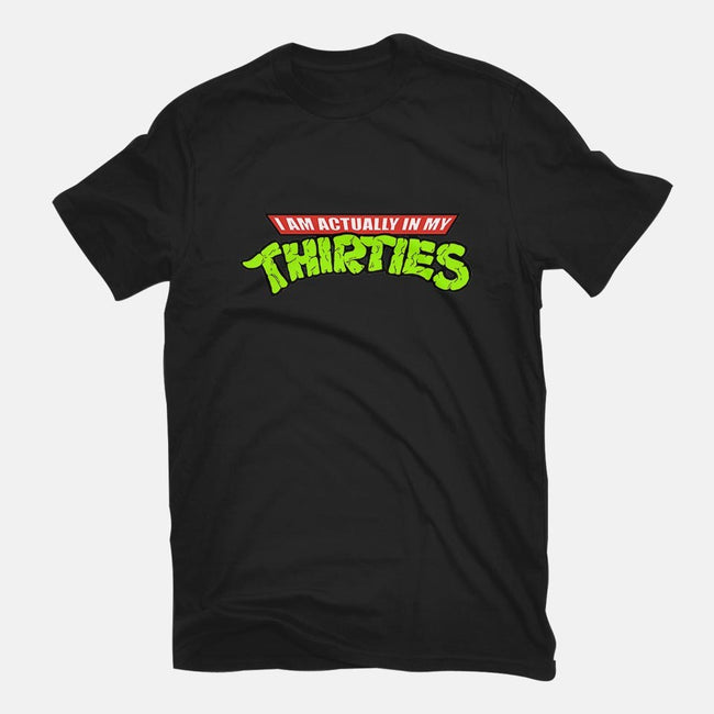 Actually In My Thirties-womens fitted tee-hugohugo