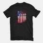 Hawkins 4th of July-womens fitted tee-dandingeroz