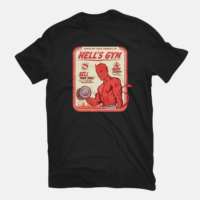 Hell's Gym-womens fitted tee-hbdesign