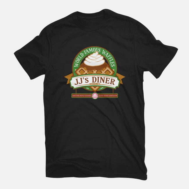 JJ's Diner-womens fitted tee-DoodleDee