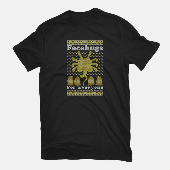Face Hugs For Everyone-womens fitted tee-maped