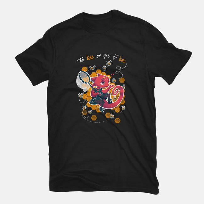 To Bee Or Not To Bee-mens basic tee-theteenosaur