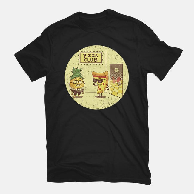 Pizza Club-mens basic tee-Hootbrush