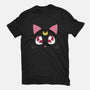 Guardian Cat-womens basic tee-Le Chardonneret