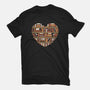 I Heart Books-womens fitted tee-renduh