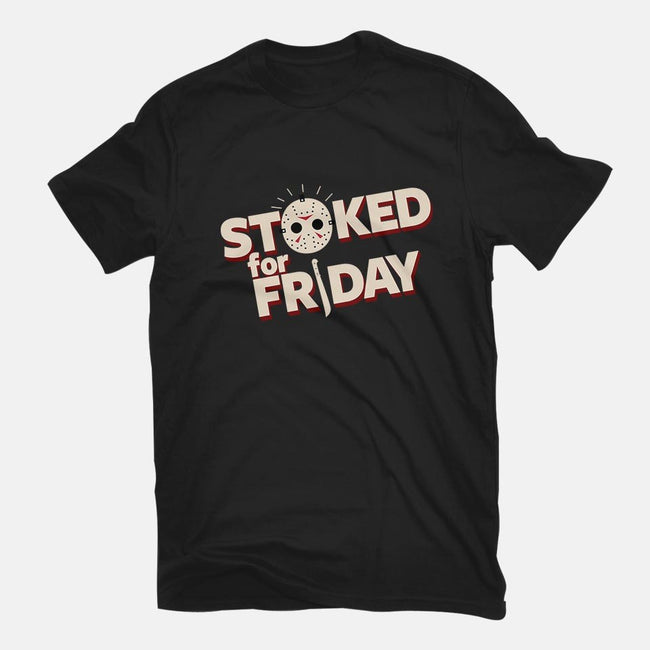 Stoked for Friday-mens basic tee-boggs nicolas