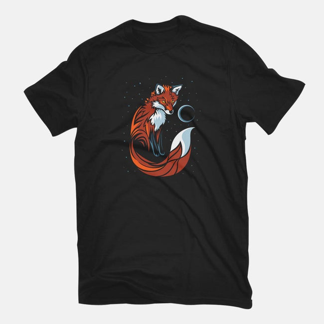 Tribal Tail Fox-womens fitted tee-albertocubatas