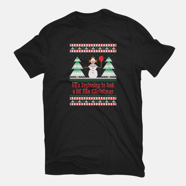 ITs Beginning to Look a Lot Like Christmas-womens fitted tee-SevenHundred