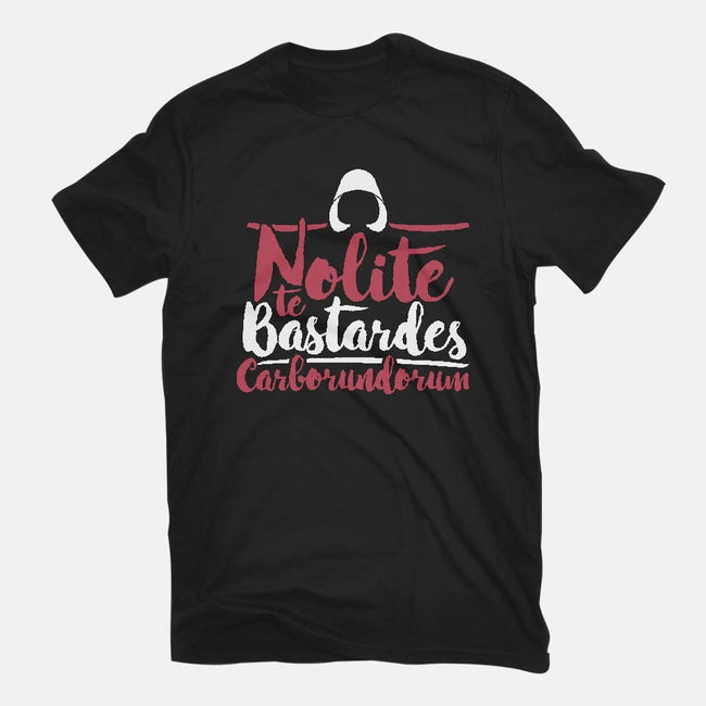 Nolite te Bastardes Carborundorum-womens fitted tee-Retro Review