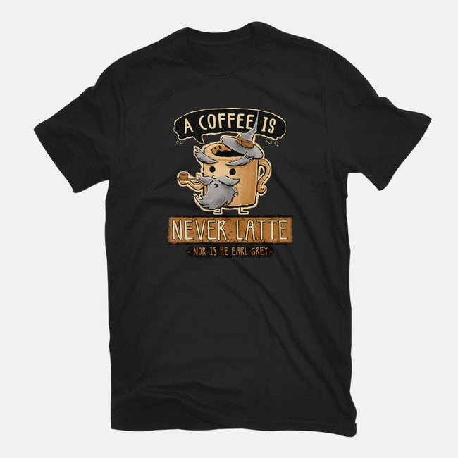 A Coffee is Never Latte-youth basic tee-Hootbrush