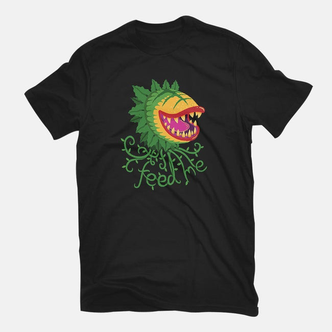 Feeeeeed Me-womens fitted tee-DinoMike