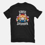 Stress is my superpower-womens fitted tee-typhoonic