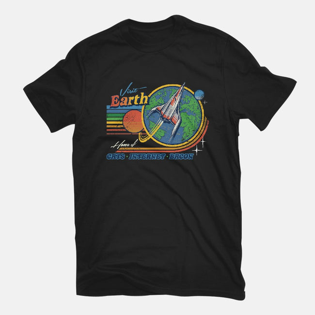 Visit Earth-womens basic tee-Steven Rhodes