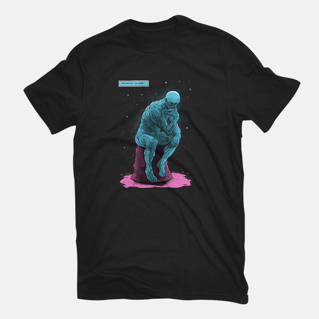 Blue Thinker-womens basic tee-teesgeex