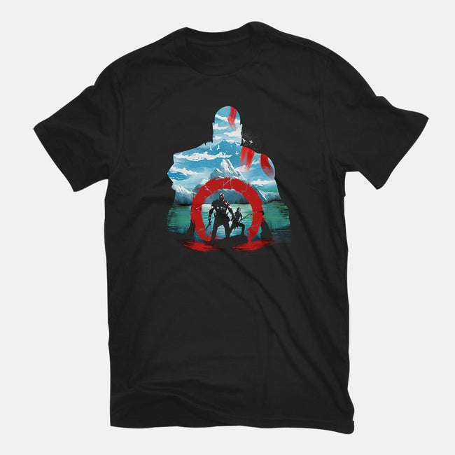 Father and Son Adventure-womens basic tee-dandingeroz