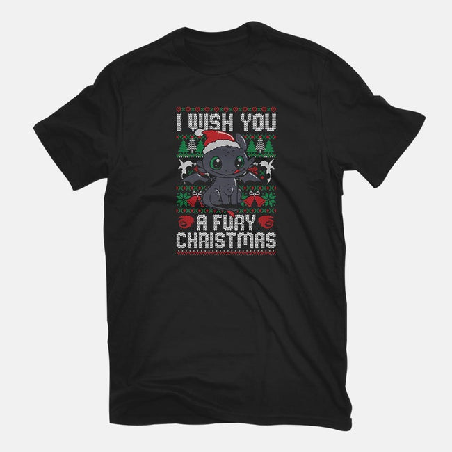 Fury Christmas-mens basic tee-eduely