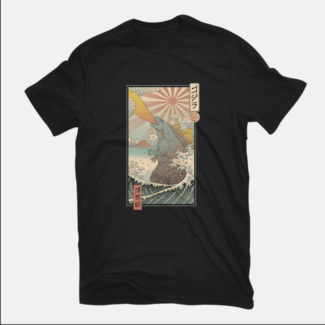 King Kaiju Ukiyo-E-womens basic tee-vp021