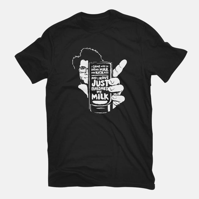 Drink Milk and Kick Ass-youth basic tee-butcherbilly