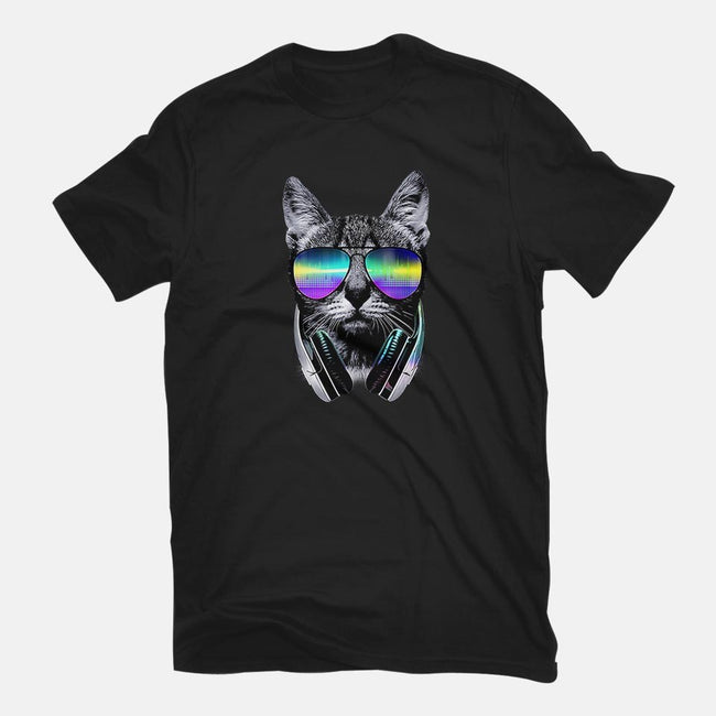 Music Lover Cat-womens basic tee-clingcling
