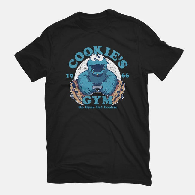 Cookies Gym-womens fitted tee-KindaCreative