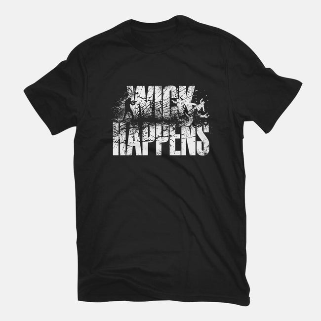 Wick Happens-mens basic tee-Bo Bradshaw