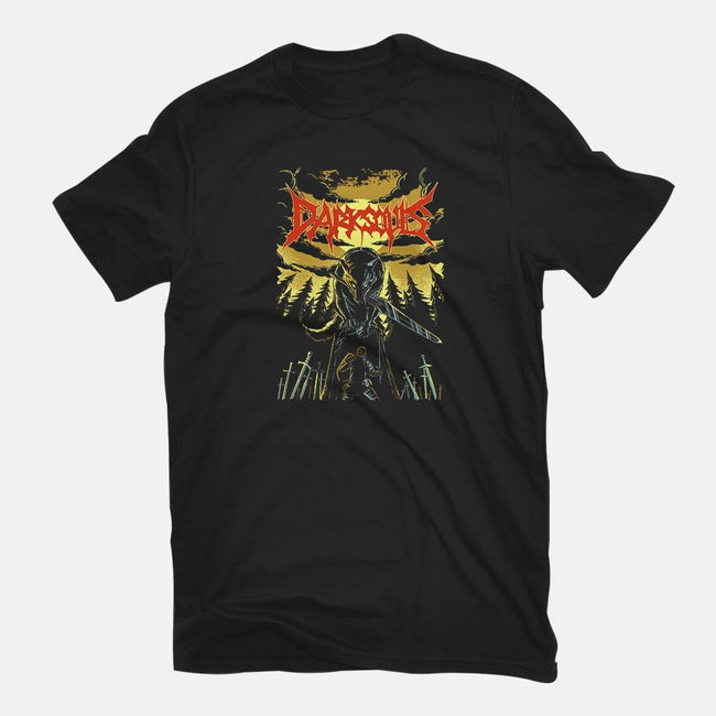 Great Grey Wolf Metal-womens fitted tee-PeanutGolem